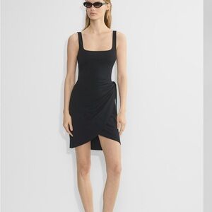 Artizia Elegant Black Sleeveless wrap Dress L/ NWOT